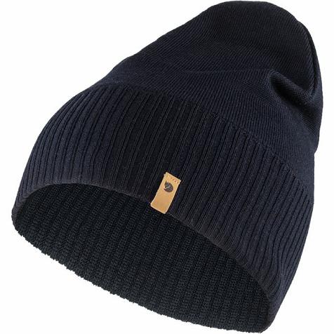 Fjallraven Men Merino Beanies Dark Navy PH322798 Philippines